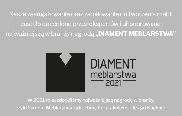 Diament meblarstwa 2021